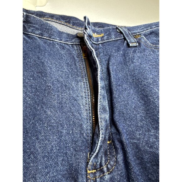 Wrangler Authentic Premium Blue Blue Jeans Classic Five-Pocket Zipper Fly 36x28 - Picture 4 of 6